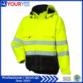 Acessível jaqueta de chuva Hi Vis com 3m fita reflexiva (YFS114)